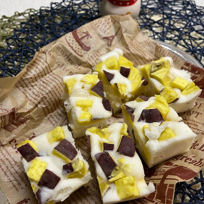 米粉を使って♬さつまいもの蒸しパン